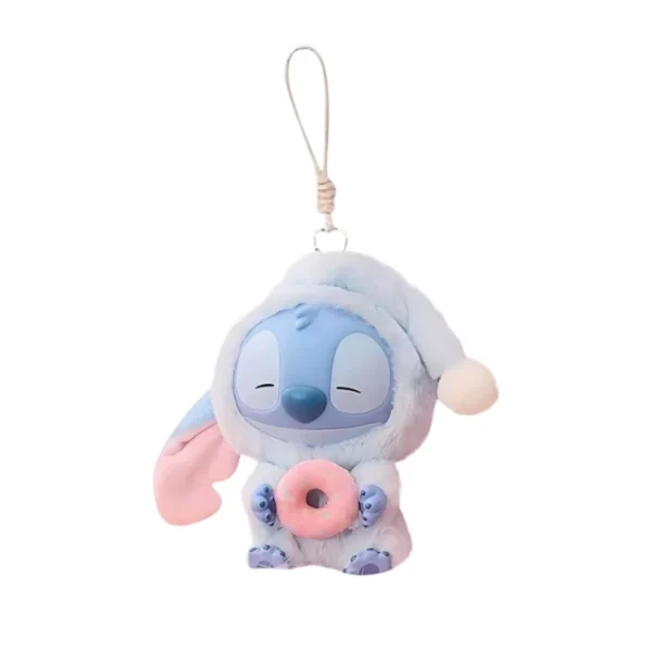 Labubu Stitch Sleepy Donut Rose - Figurine Collector Pop Mart France